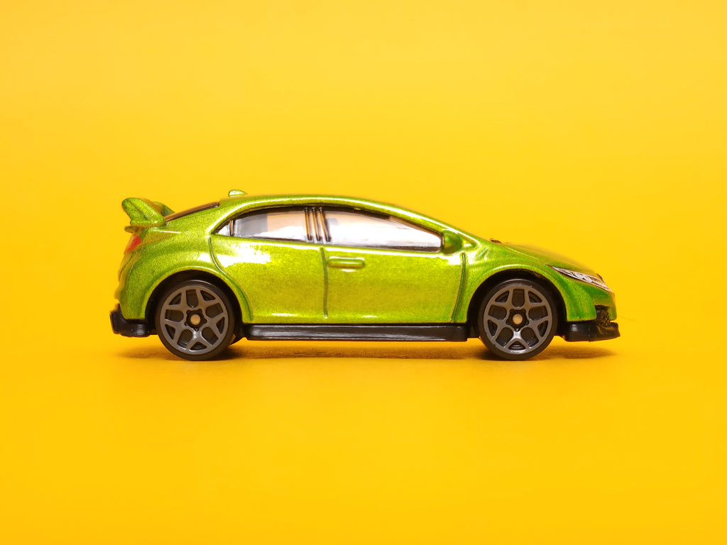 2016 Honda Civic Type R: Metalflake Energy Green – 2024 Mattel Hot Wheels Basic