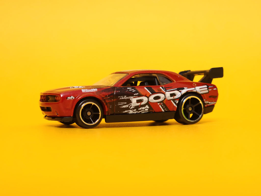 Dodge Challenger Drift Car: Metallic Dark Red – 2011 Mattel Hot Wheels Basic 1st Edition