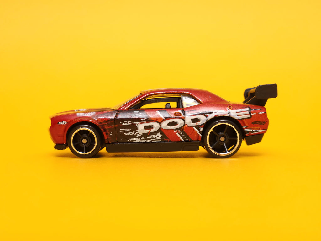 Dodge Challenger Drift Car: Metallic Dark Red – 2011 Mattel Hot Wheels Basic 1st Edition