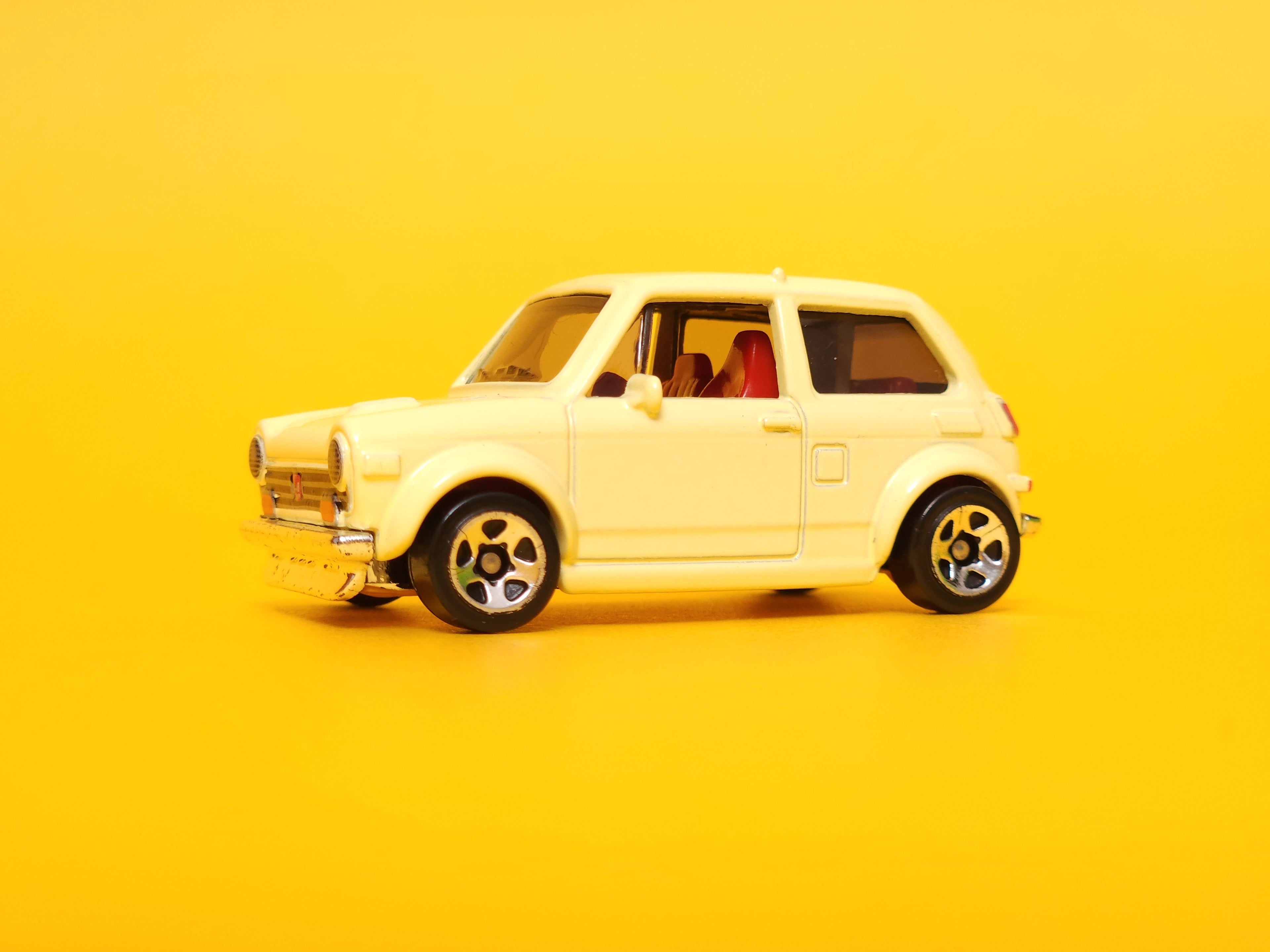 Custom '70 Honda N600: Cream Yellow – 2021 Mattel Hot Wheels Basic 1st Edition