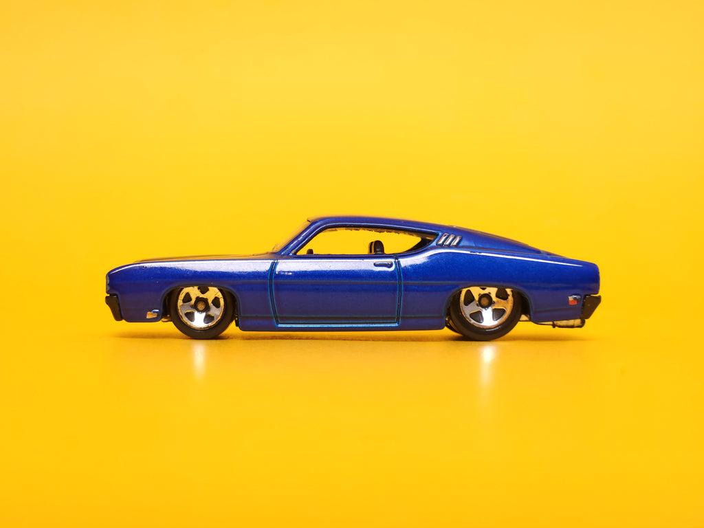 '69 Ford Torino Talladega: Dark Blue – 2008 Mattel Hot Wheels Basic 1st Edition