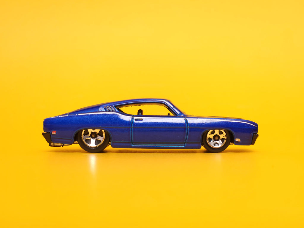 '69 Ford Torino Talladega: Dark Blue – 2008 Mattel Hot Wheels Basic 1st Edition