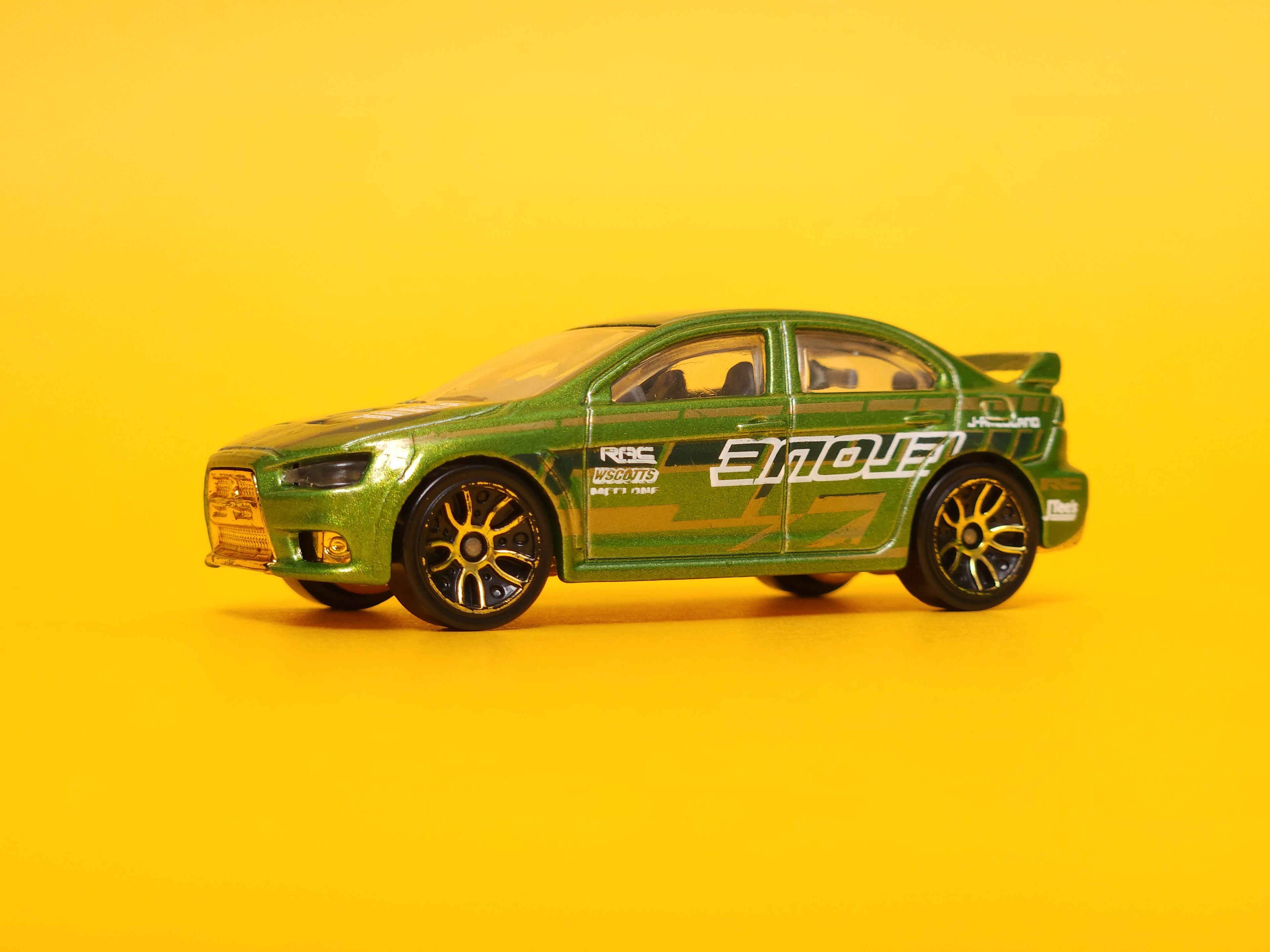 2008 Lancer Evolution: Metallic Green – 2010 Mattel Hot Wheels Basic