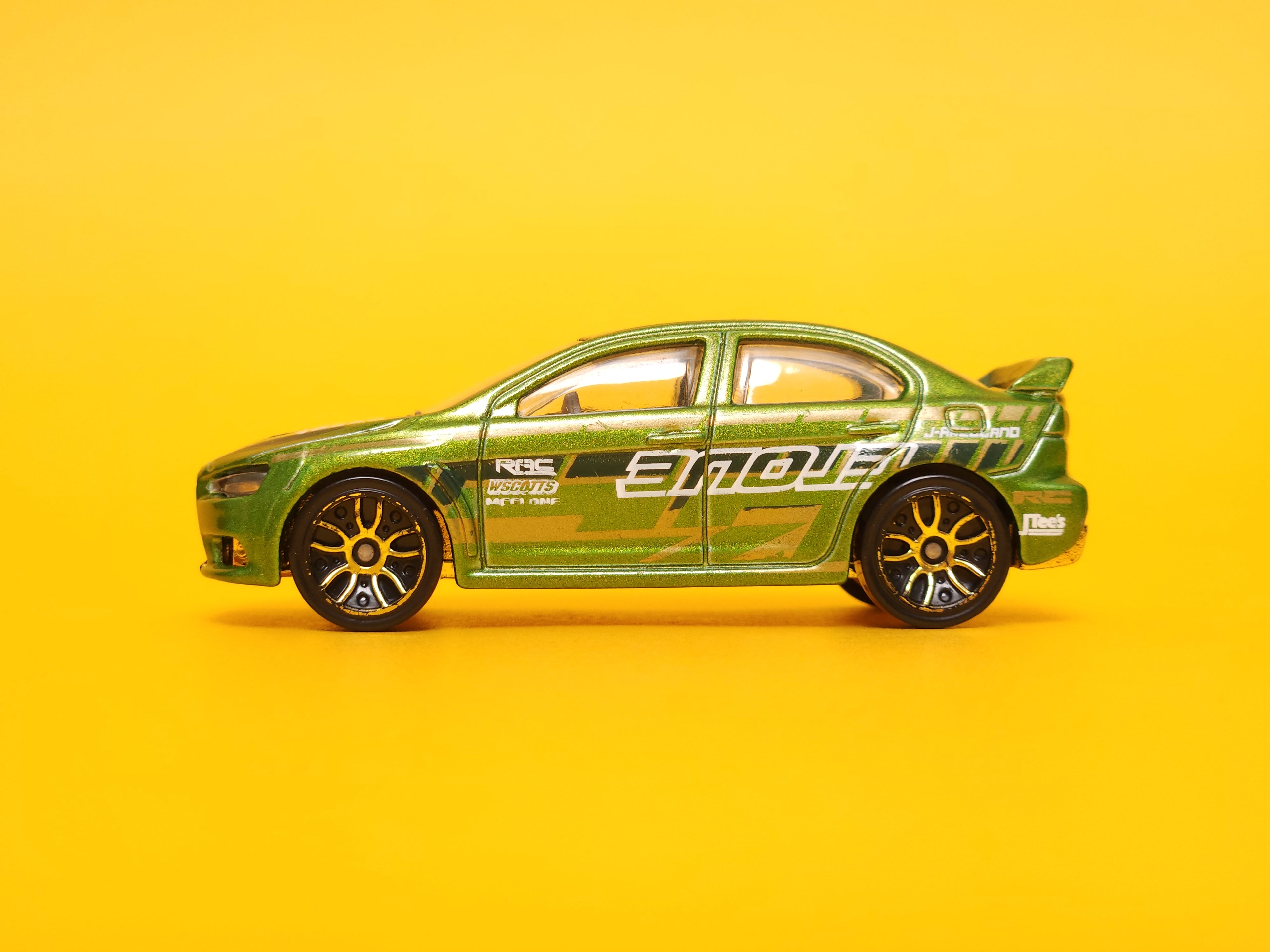 2008 Lancer Evolution: Metallic Green – 2010 Mattel Hot Wheels Basic