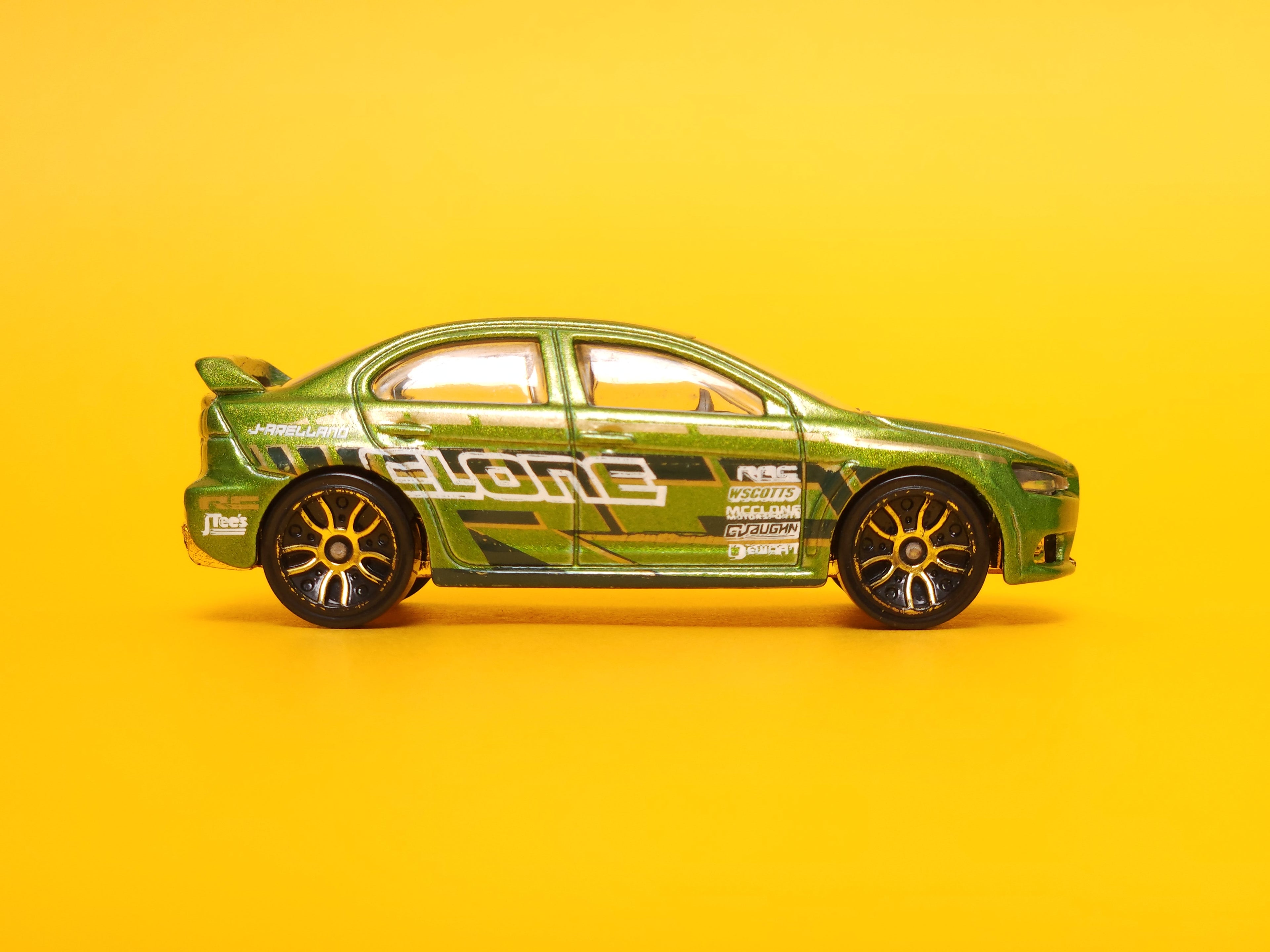 2008 Lancer Evolution: Metallic Green – 2010 Mattel Hot Wheels Basic