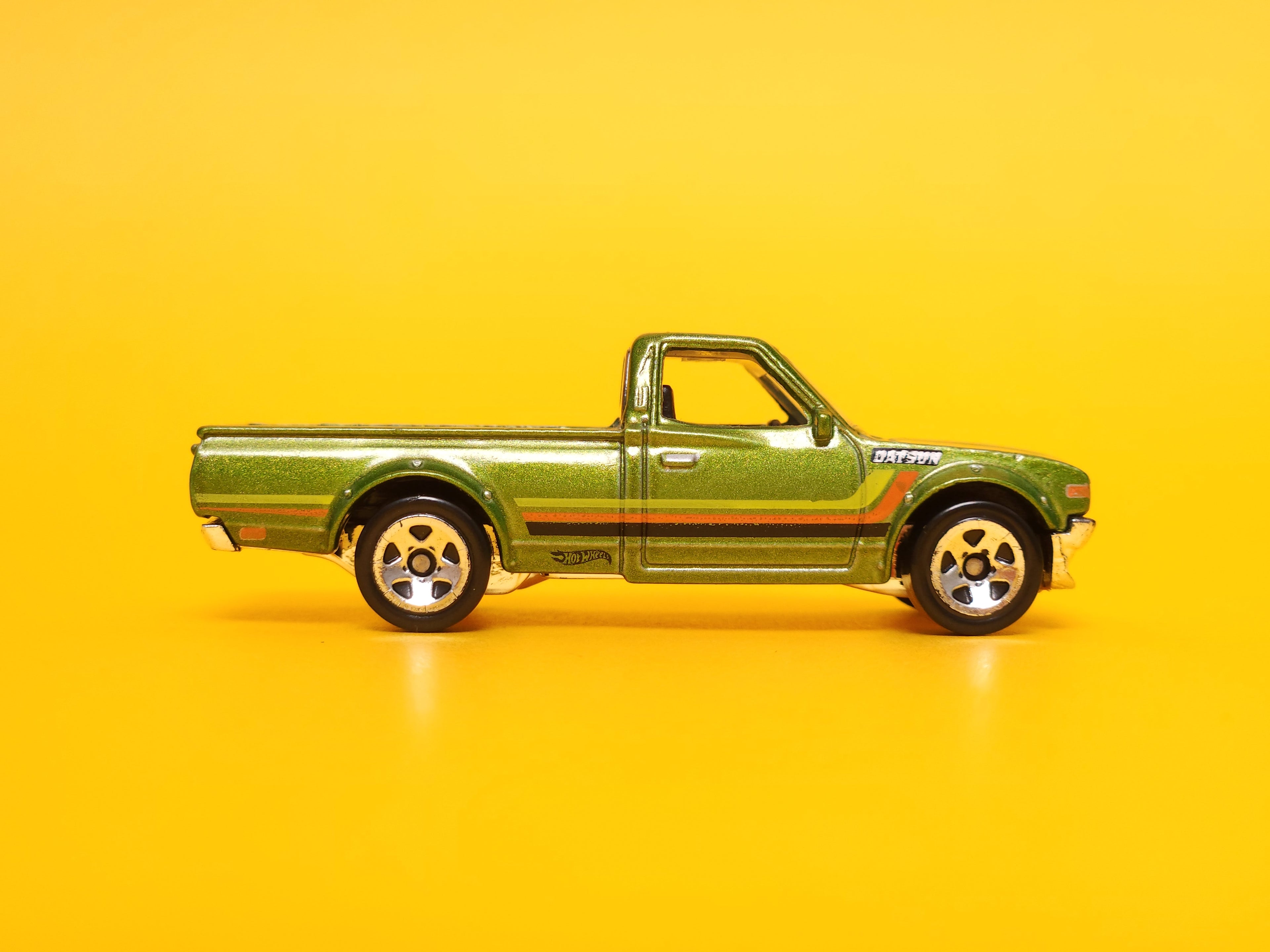 Datsun 620: Metalflake Green – 2015 Mattel Hot Wheels Basic