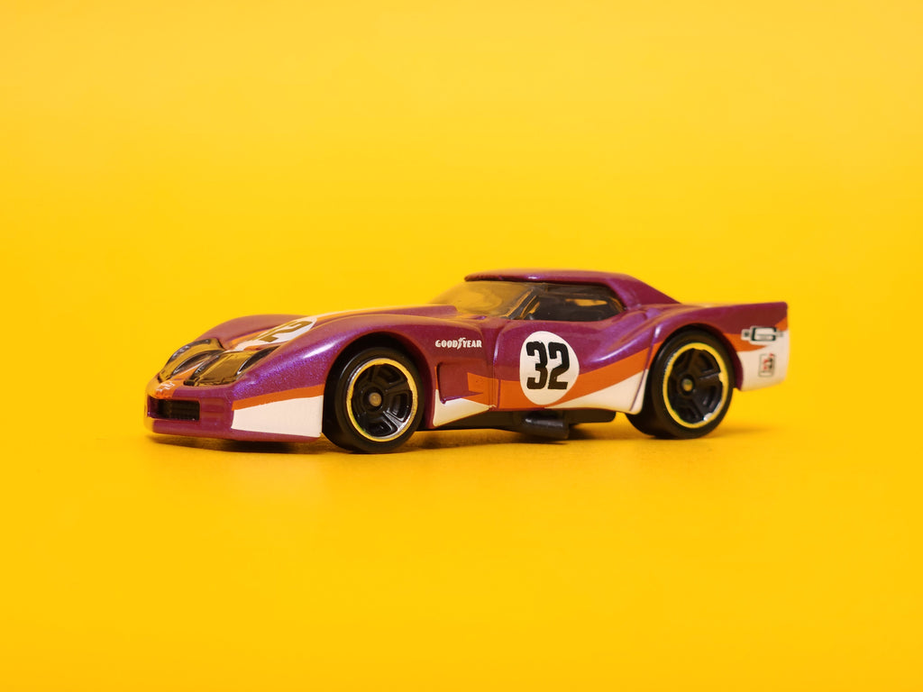 '76 Greenwood Corvette: Metalflake Plum – 2024 Mattel Hot Wheels Basic