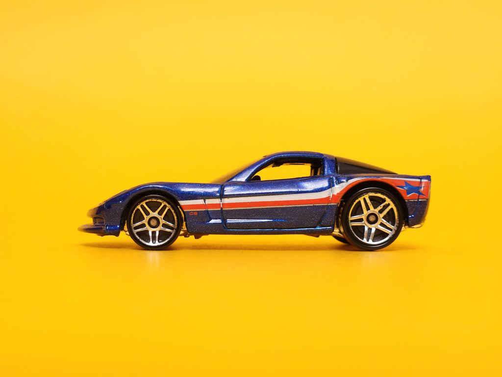C6 Corvette: Metallic Dark Blue – 2008 Mattel Hot Wheels Basic