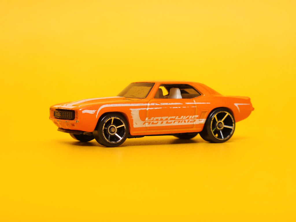 '69 Camaro: HOTCHKIS Orange – 2009 Mattel Hot Wheels Basic