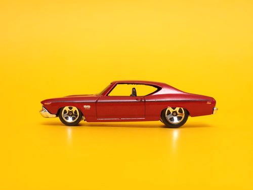 '69 Chevelle SS 396: Metalflake Dark Red – 2008 Mattel Hot Wheels Basic 1st Edition