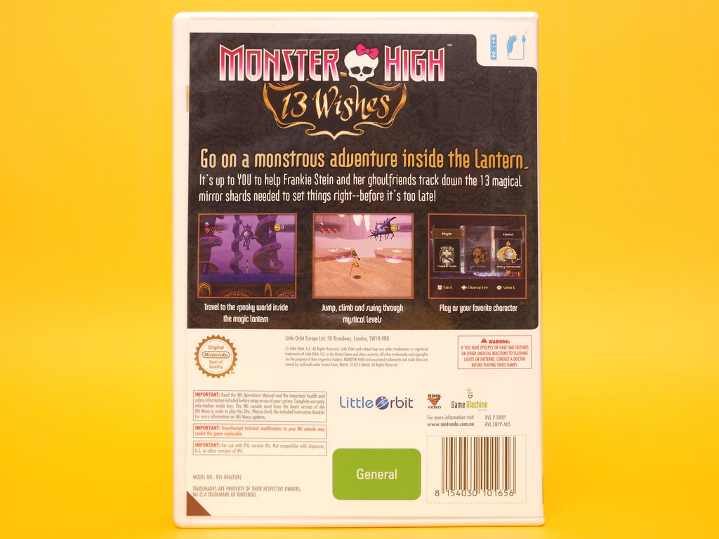 Monster High: 13 Wishes – 2013 Nintendo Wii
