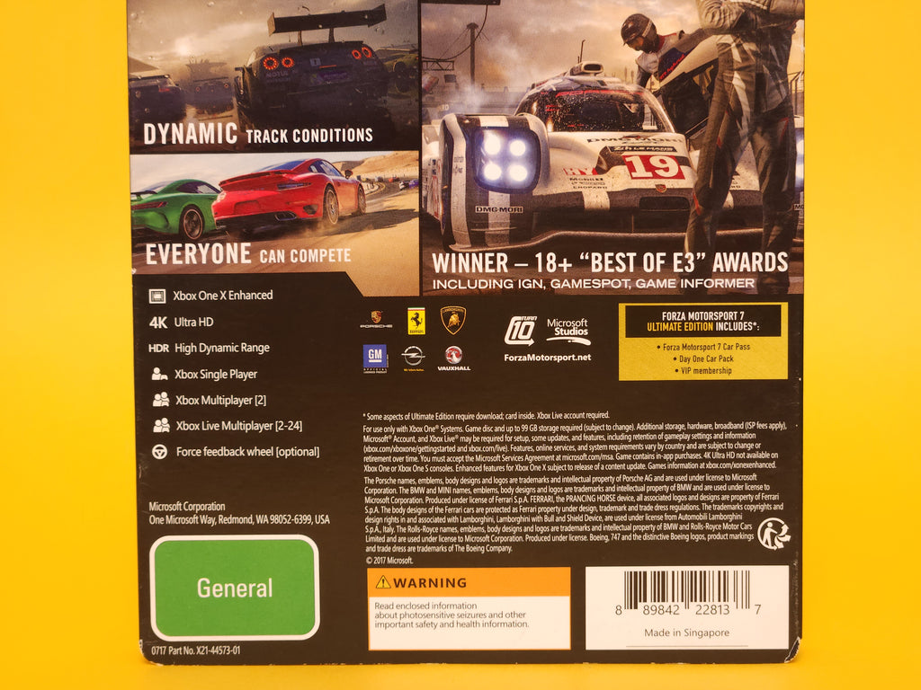 Forza Motorsport 7 (Ultimate Edition) – 2017 Xbox One