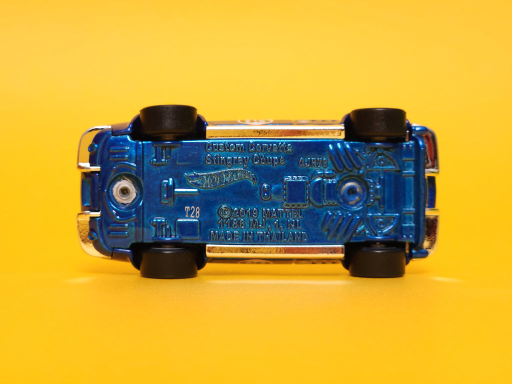 Custom Corvette Stingray Coupe: Metalflake Blue  – 2024 Mattel Hot Wheels Premium