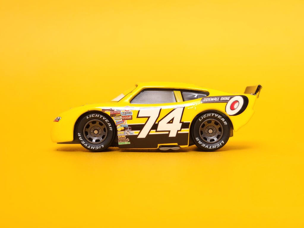 Slider Petrolski: Sidewall Shine #74 (Rubber Tires) – 2010 Mattel Disney Pixar Cars