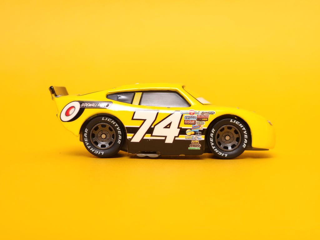Slider Petrolski: Sidewall Shine #74 (Rubber Tires) – 2010 Mattel Disney Pixar Cars