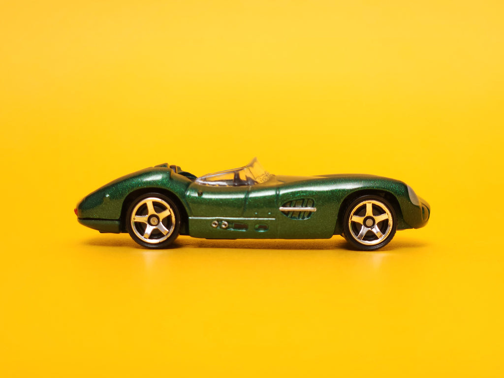 1956 Aston Martin DBR1: Metalflake Dark Green – 2020 Mattel Matchbox Basic 1st Edition
