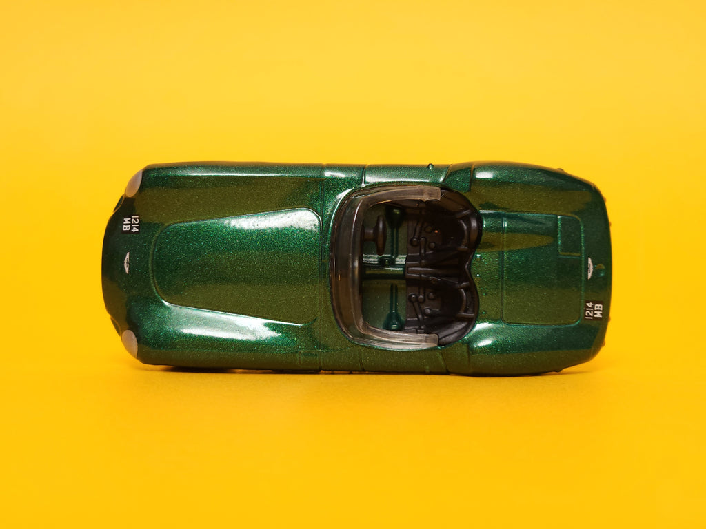 1956 Aston Martin DBR1: Metalflake Dark Green – 2020 Mattel Matchbox Basic 1st Edition
