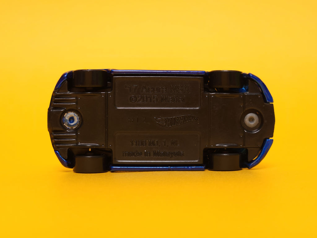 '17 Acura NSX: Pearlescent Blue – 2016 Mattel Hot Wheels Basic 1st Edition