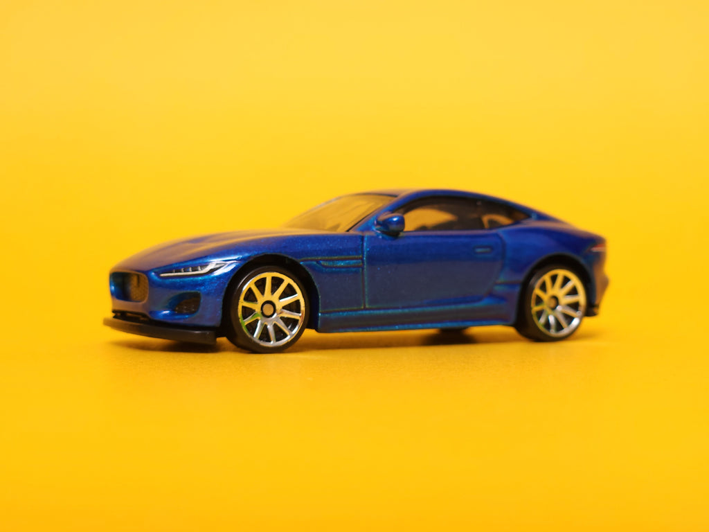 2020 Jaguar F-Type: Metalflake Velocity Blue – 2021 Mattel Hot Wheels Basic 1st Edition