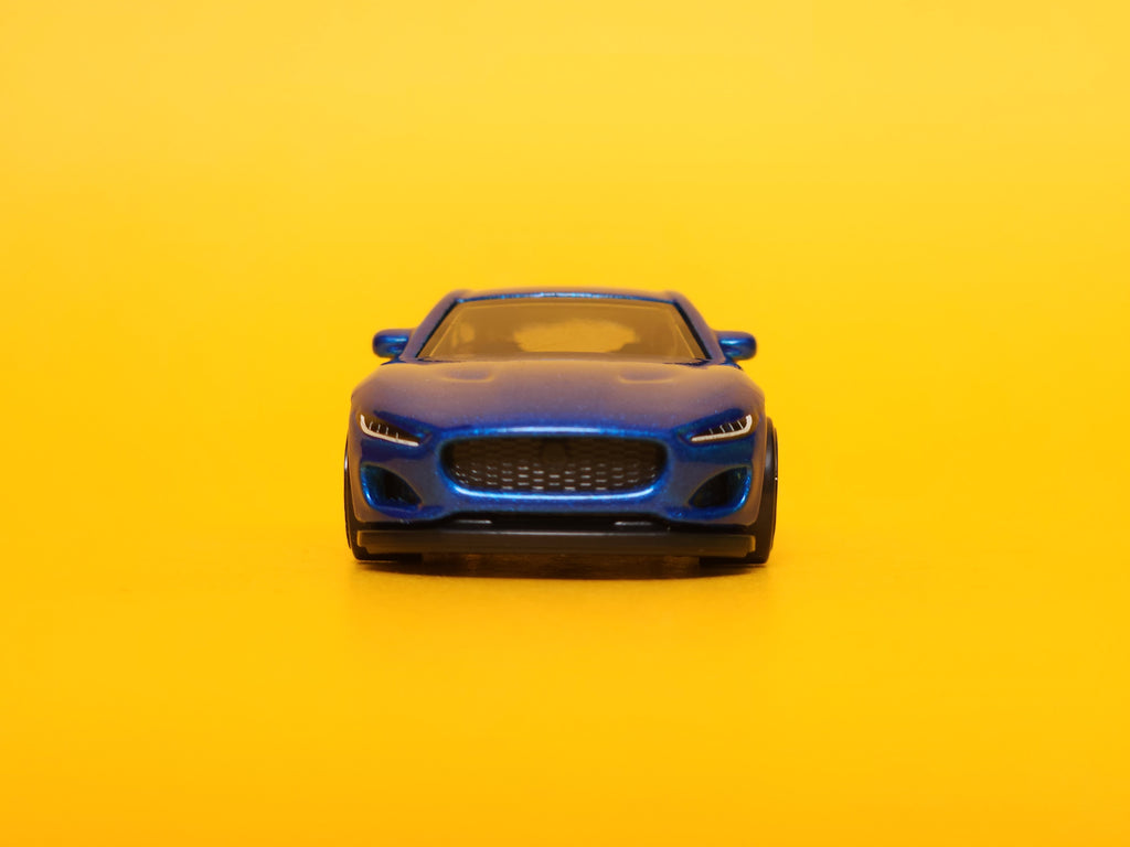 2020 Jaguar F-Type: Metalflake Velocity Blue – 2021 Mattel Hot Wheels Basic 1st Edition