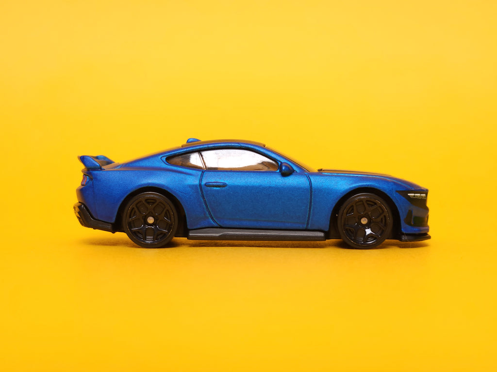 Ford Mustang Dark Horse: Matte Atlas Blue – 2024 Mattel Hot Wheels Basic 1st Edition