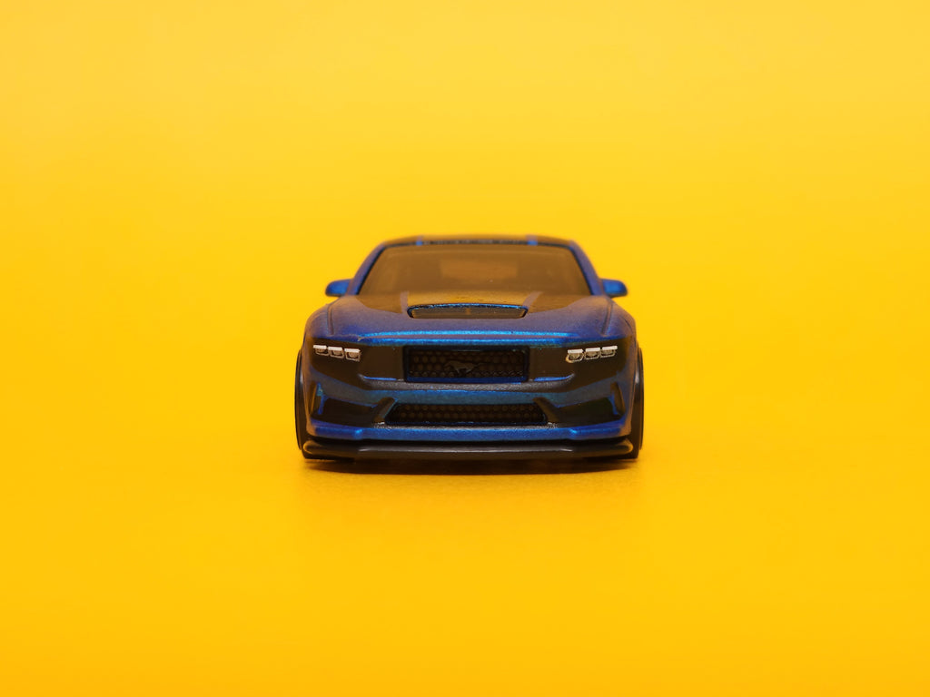Ford Mustang Dark Horse: Matte Atlas Blue – 2024 Mattel Hot Wheels Basic 1st Edition