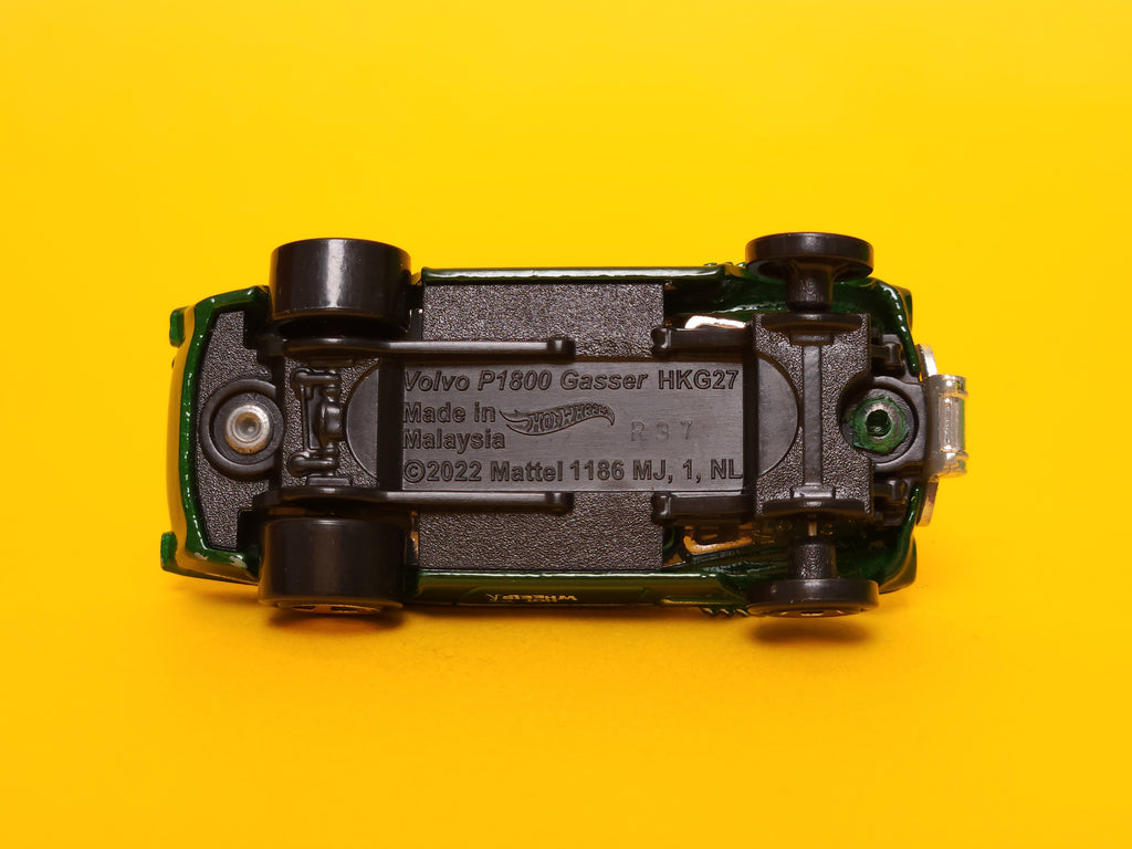 Volvo P1800 Gasser: Forest green – 2015 Mattel Hot Wheels Basic 1st Edition