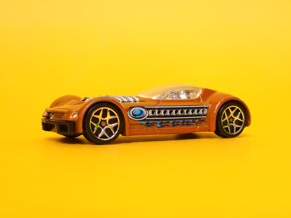 Ballistik: Metalflake Dark Orange – 2008 Mattel Hot Wheels Basic