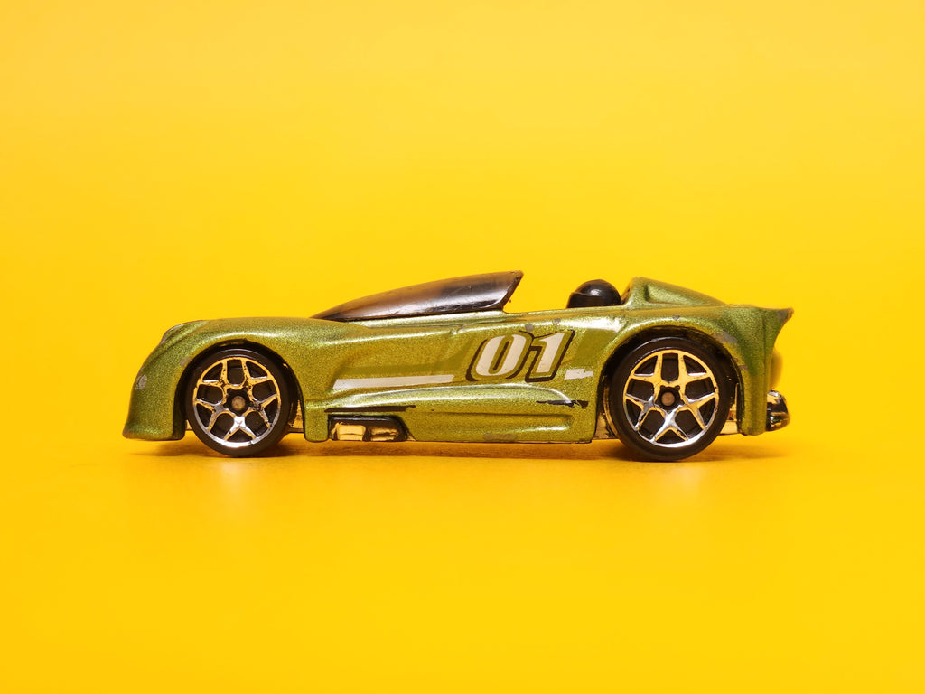 Monoposto: Metalflake Dark Green – 2007 Mattel Hot Wheels Basic