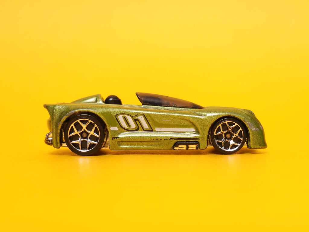 Monoposto: Metalflake Dark Green – 2007 Mattel Hot Wheels Basic