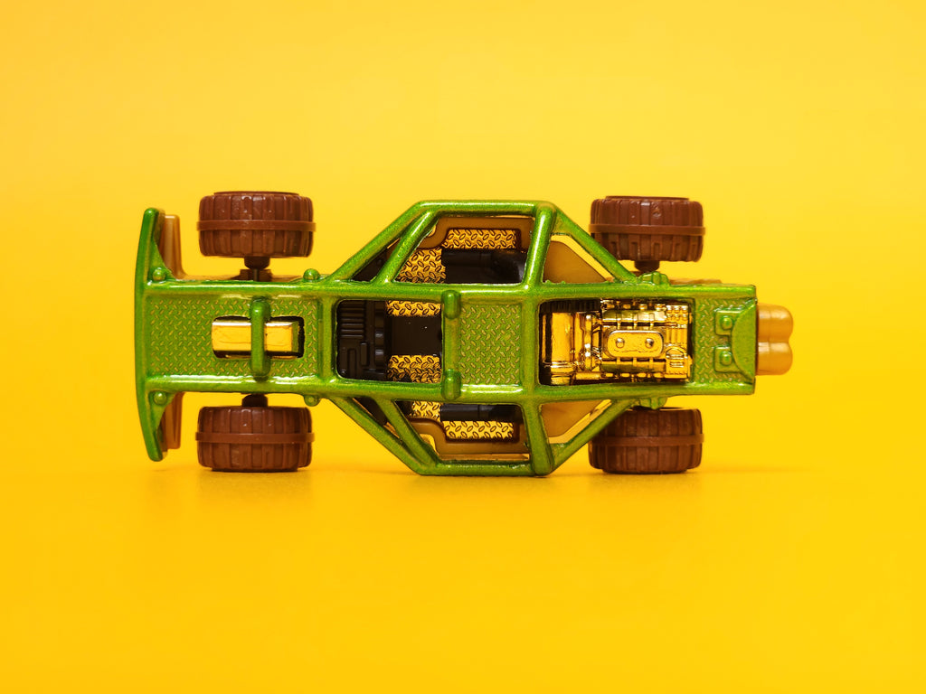 Roll Cage: Let's Race Metalflake Green – 2024 Mattel Hot Wheels Basic