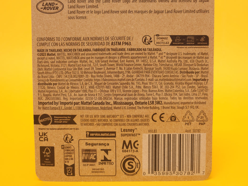 2020 Land Rover Defender: Matte Black – 2024 Mattel Matchbox Basic