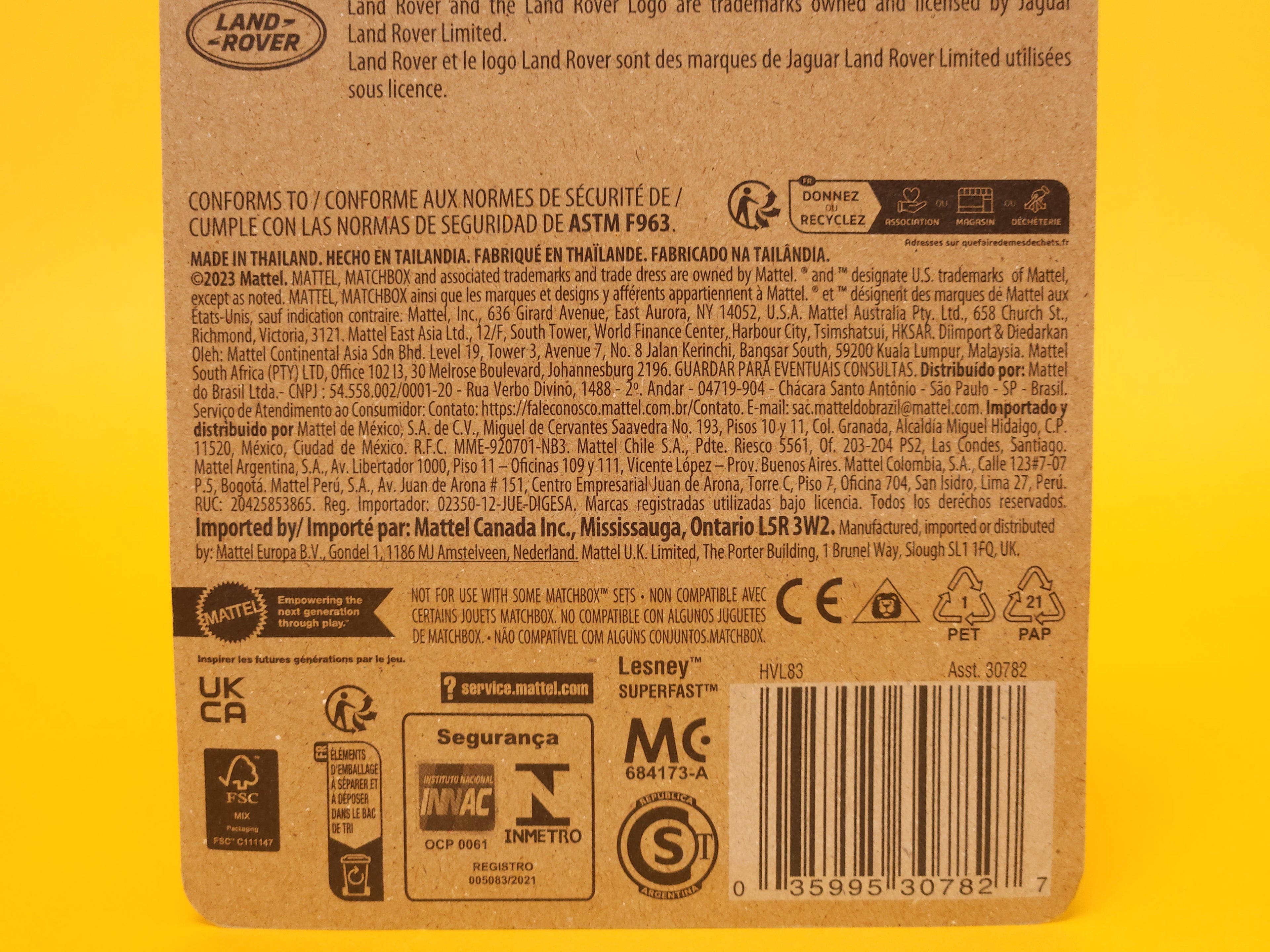 2020 Land Rover Defender: Matte Black – 2024 Mattel Matchbox Basic