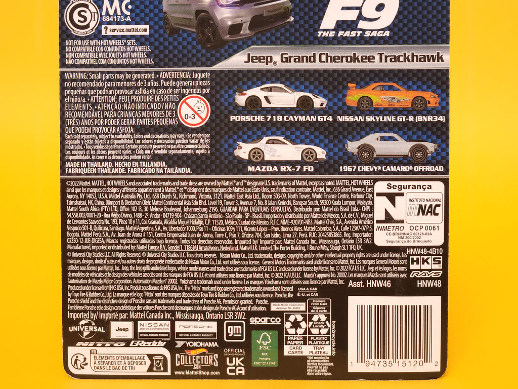 Jeep Grand Cherokee Trackhawk: Granite Crystal Metallic – 2022 Mattel Hot Wheels Premium