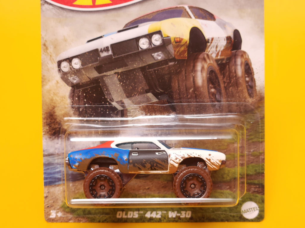 Olds 442 W-30: White – 2022 Mattel Hot Wheels Silver
