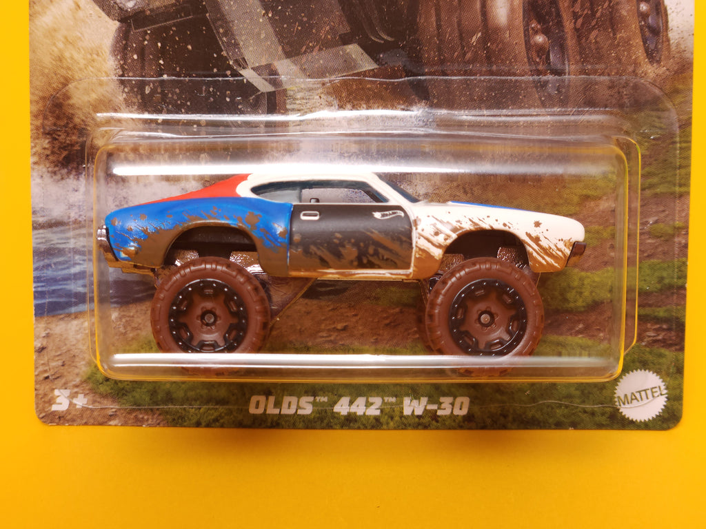 Olds 442 W-30: White – 2022 Mattel Hot Wheels Silver