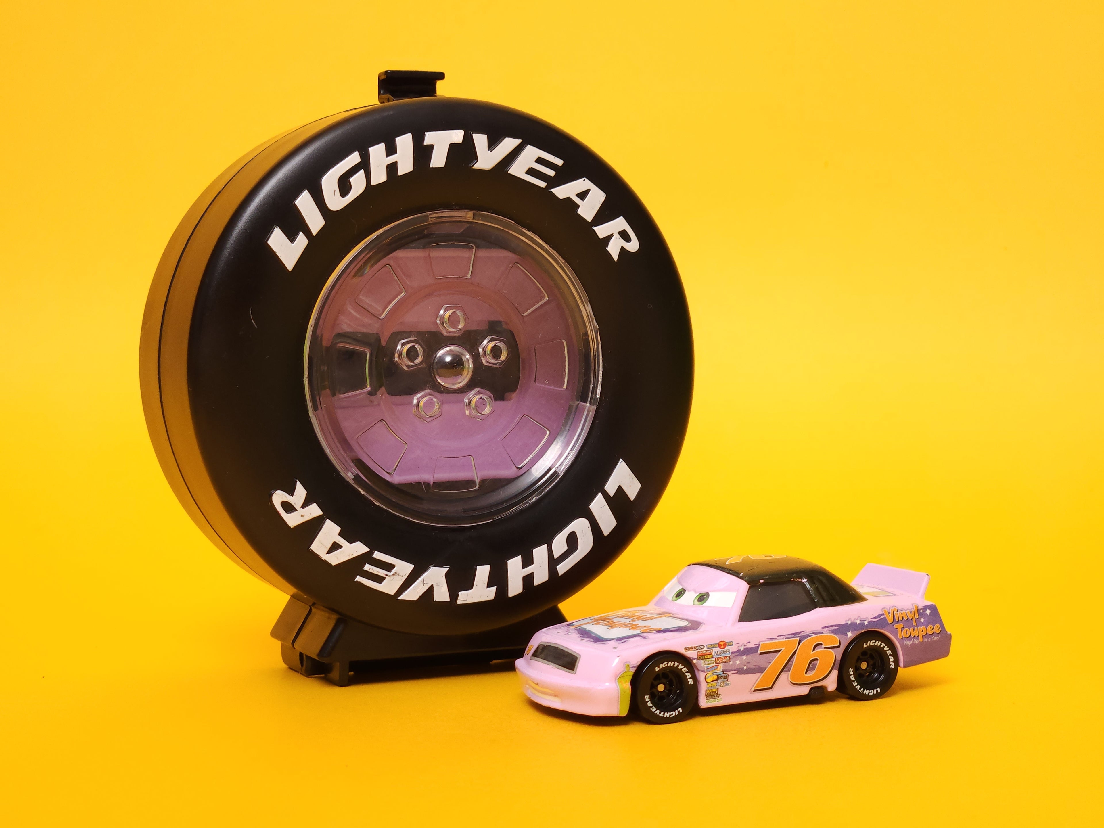 Crusty Rotor: Vinyl Toupee #76 (Wheel Launcher) – 2021 Mattel Disney Pixar Cars