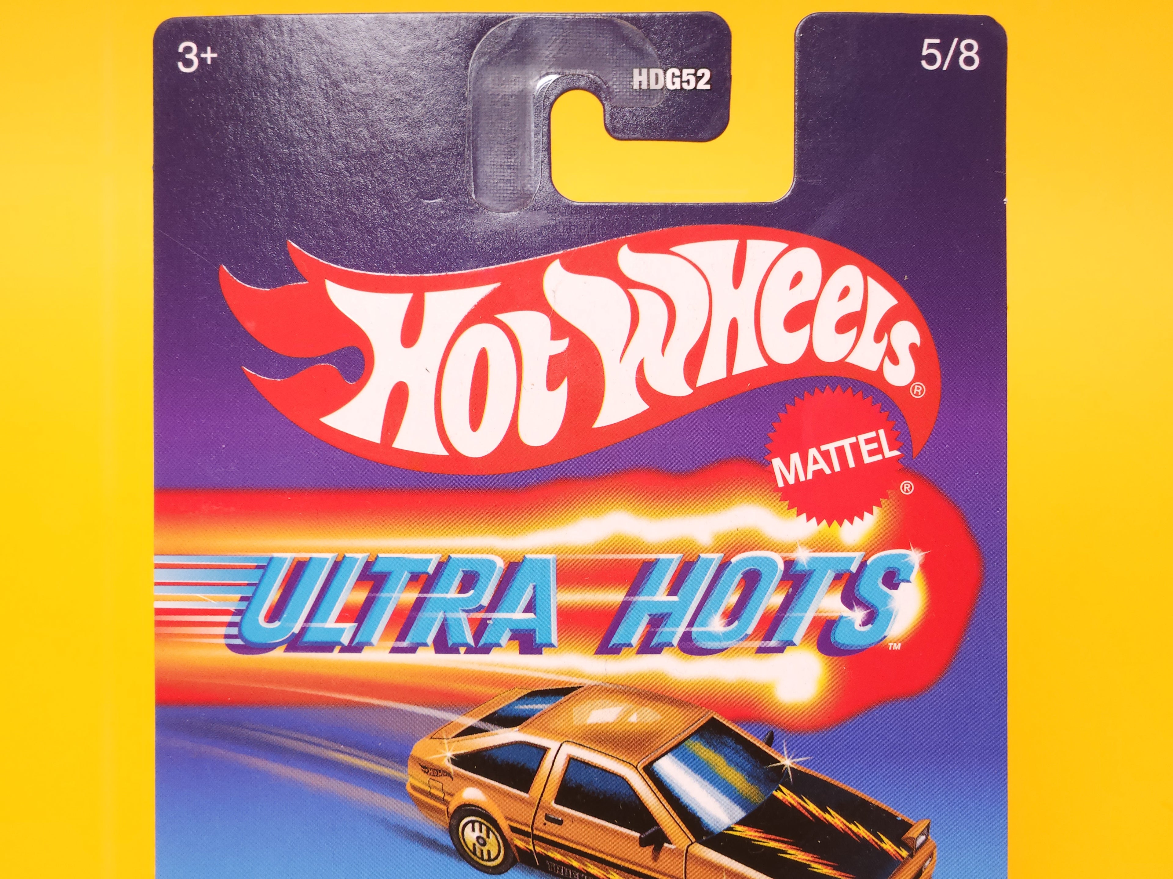 Toyota AE86 Sprinter Trueno: Spectraflame orange – 2024 Mattel Hot Wheels Silver