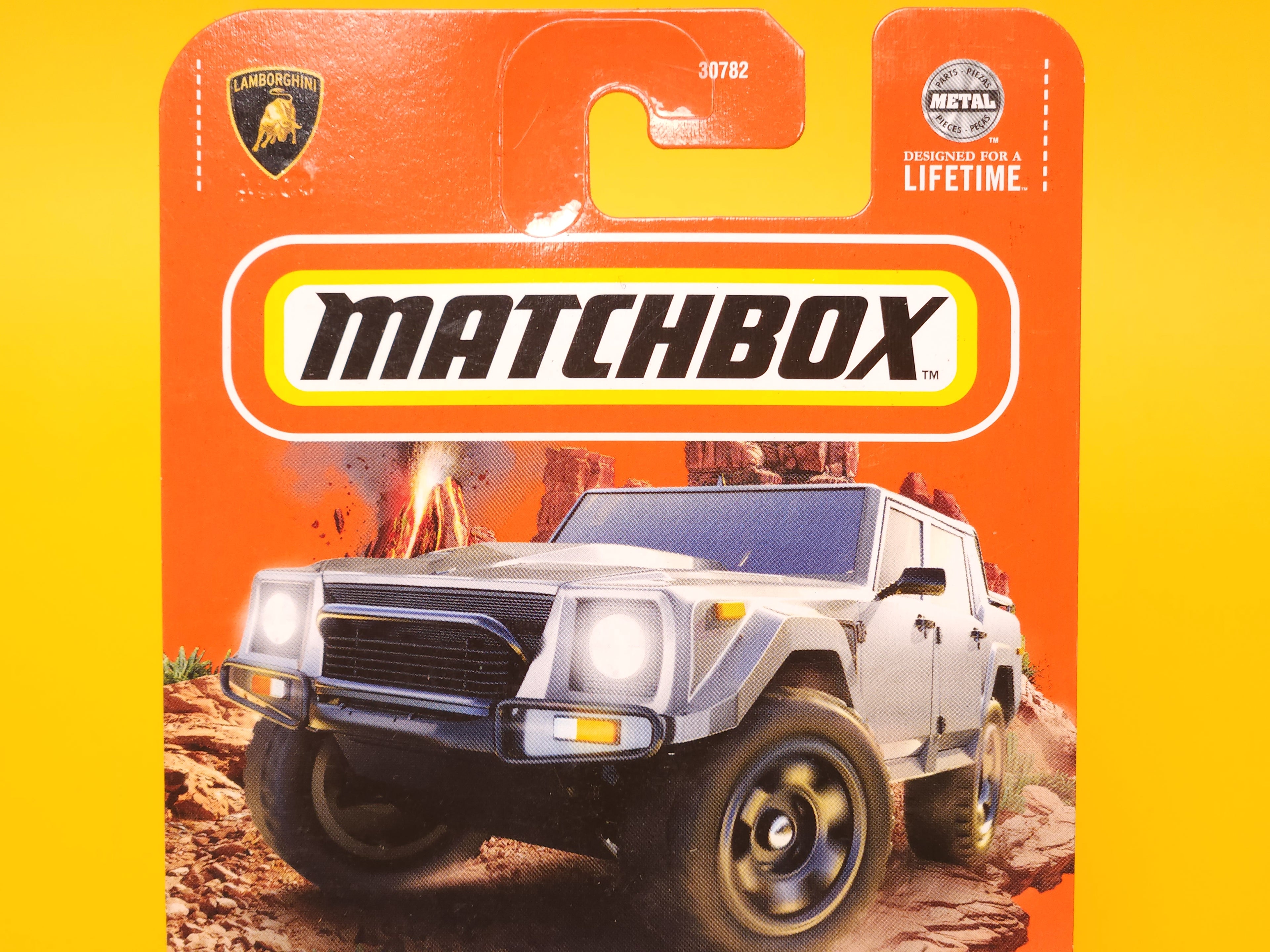 Lamborghini LM002: Matte Metalflake Silver – 2024 Mattel Matchbox Basic