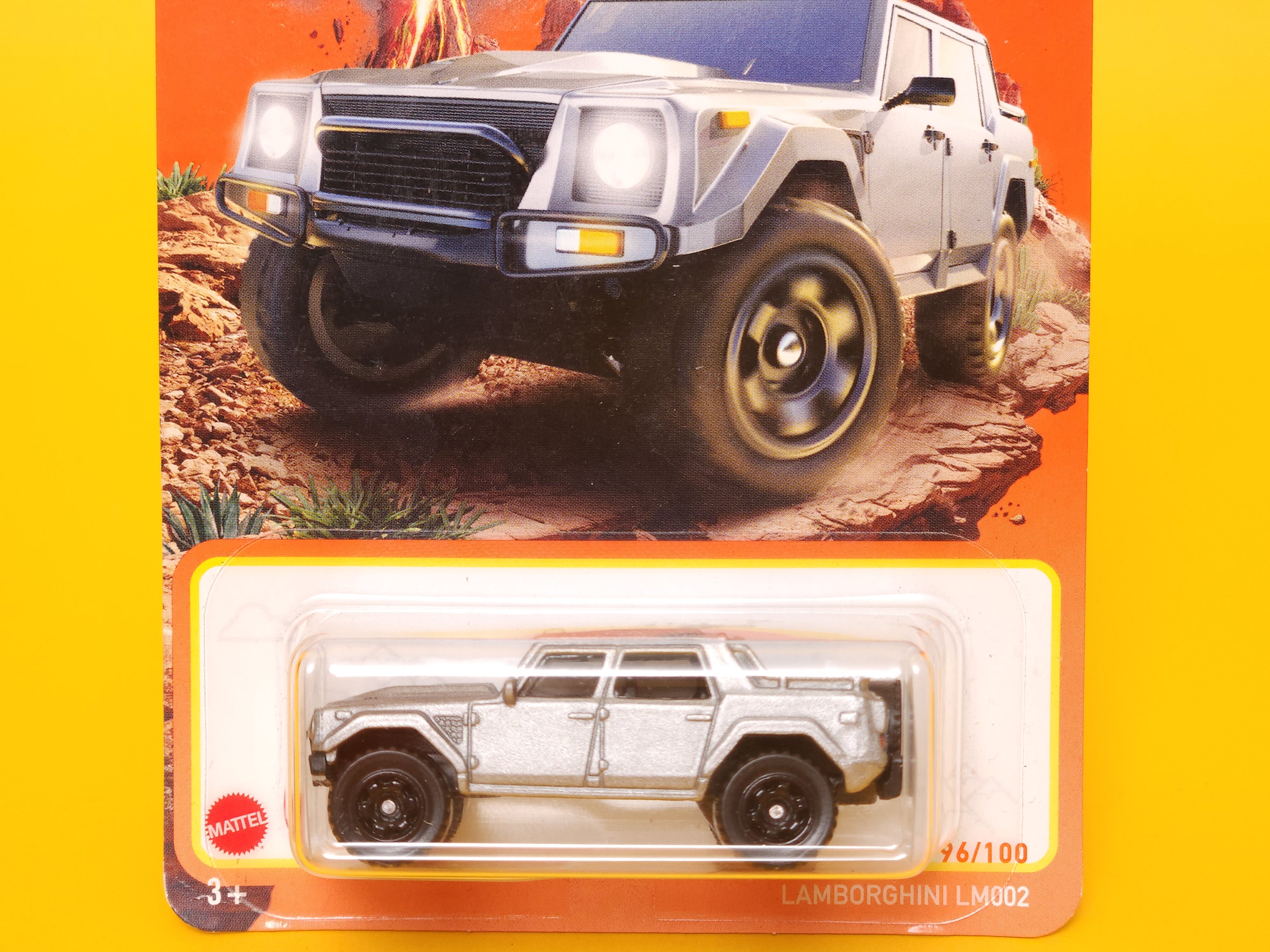 Lamborghini LM002: Matte Metalflake Silver – 2024 Mattel Matchbox Basic