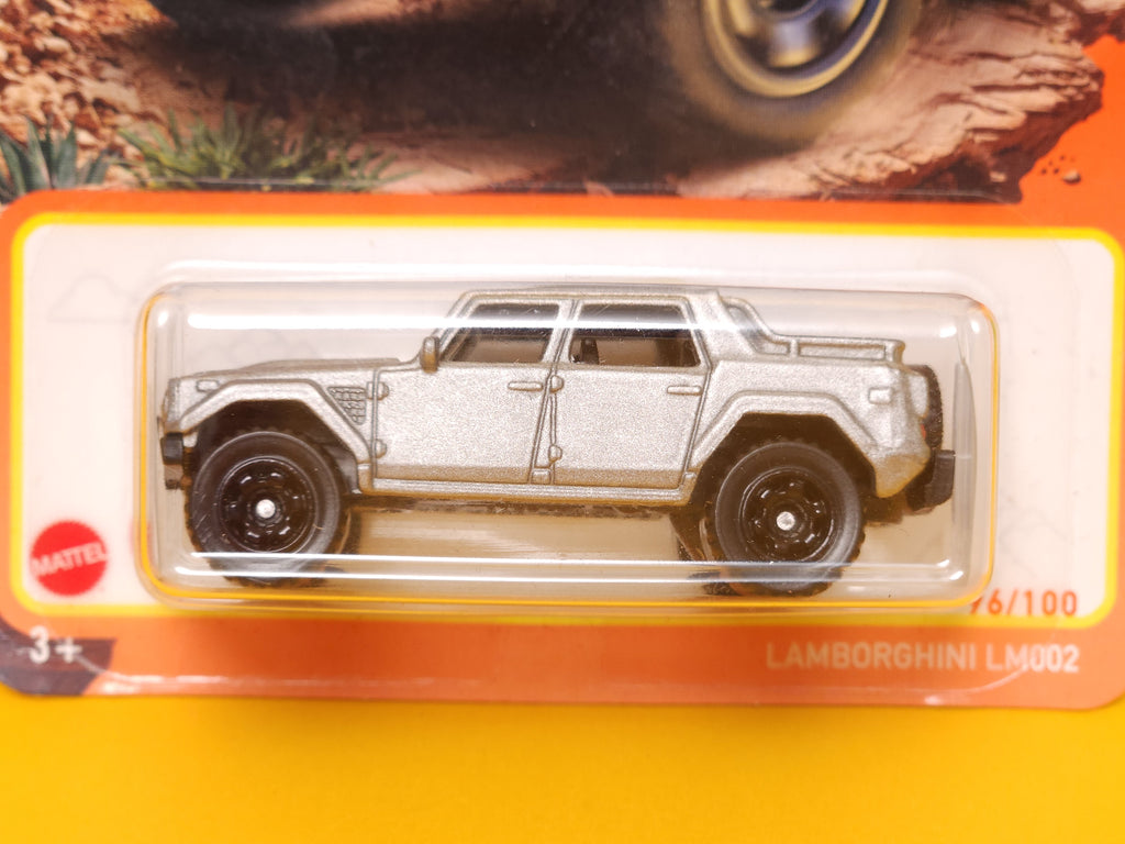 Lamborghini LM002: Matte Metalflake Silver – 2024 Mattel Matchbox Basic