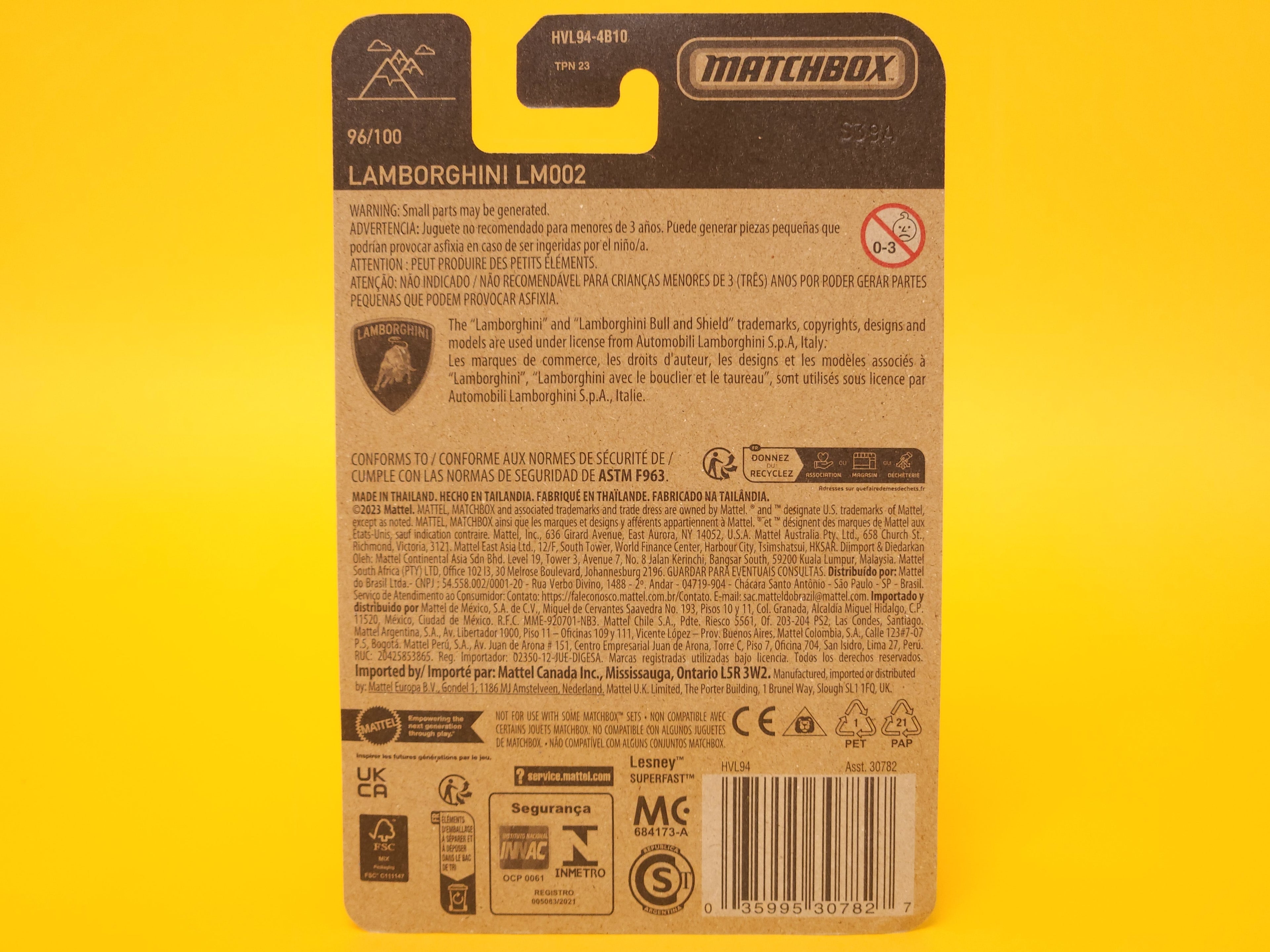 Lamborghini LM002: Matte Metalflake Silver – 2024 Mattel Matchbox Basic