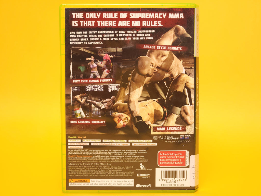 Supremacy MMA – 2011 Xbox 360