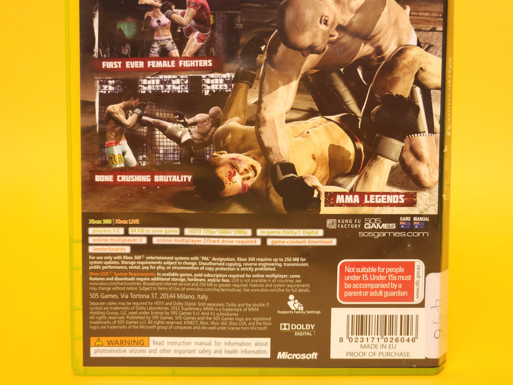 Supremacy MMA – 2011 Xbox 360
