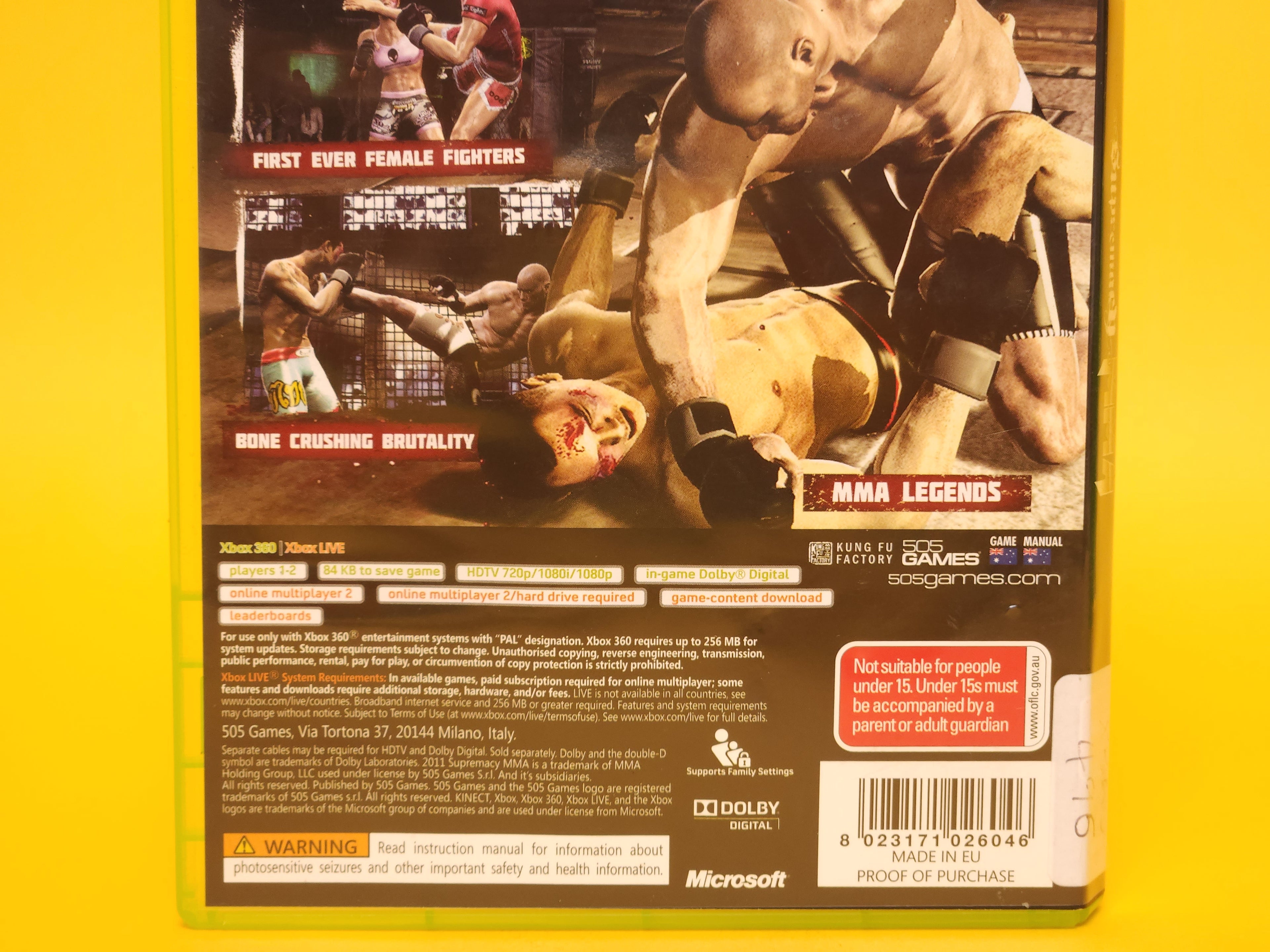 Supremacy MMA – 2011 Xbox 360