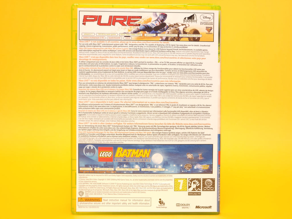 Pure / LEGO Batman: The Videogame – 2009 Xbox 360
