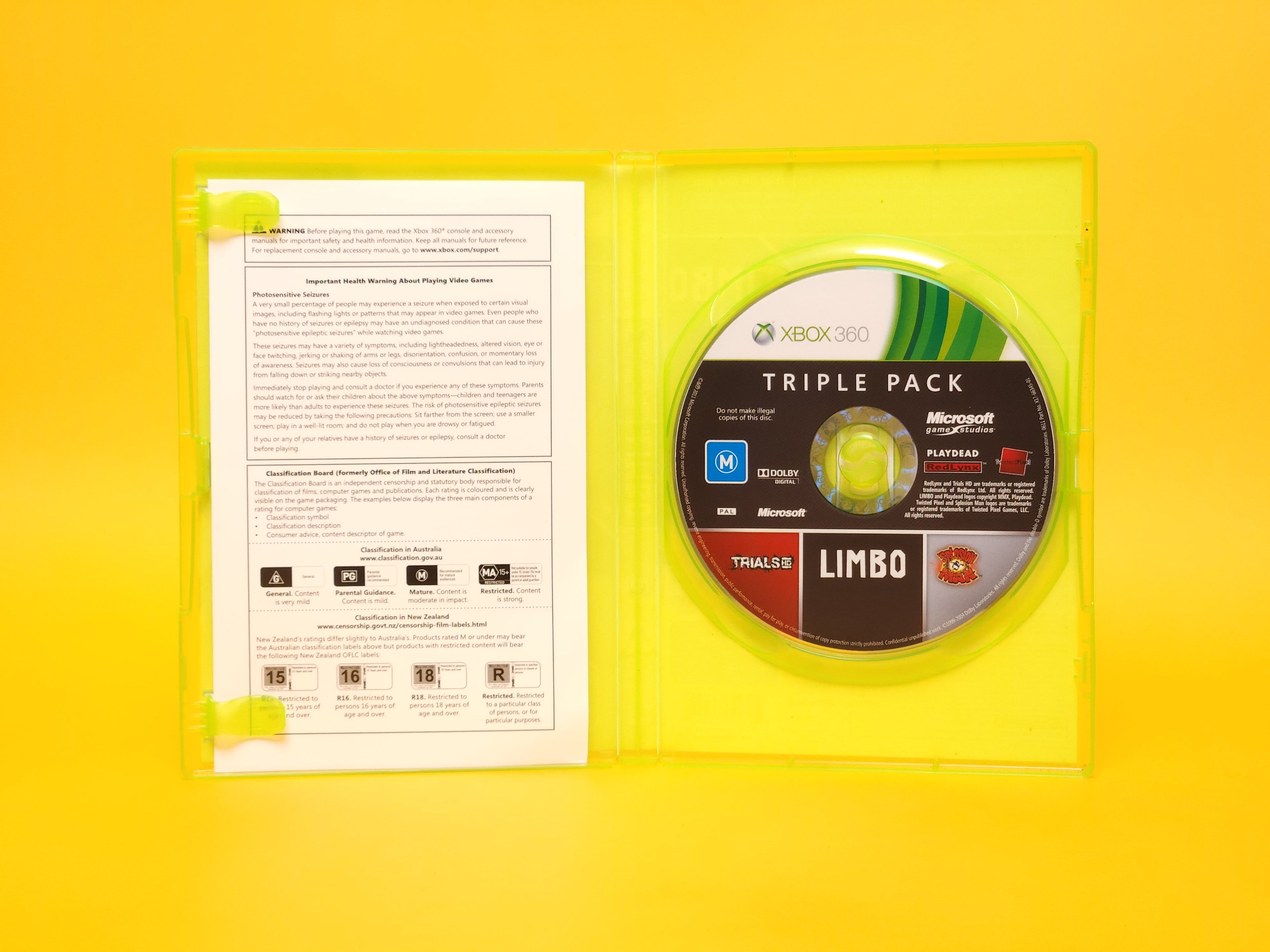 Triple Pack: Trials HD, Limbo, Splosion Man – 2011 Xbox 360