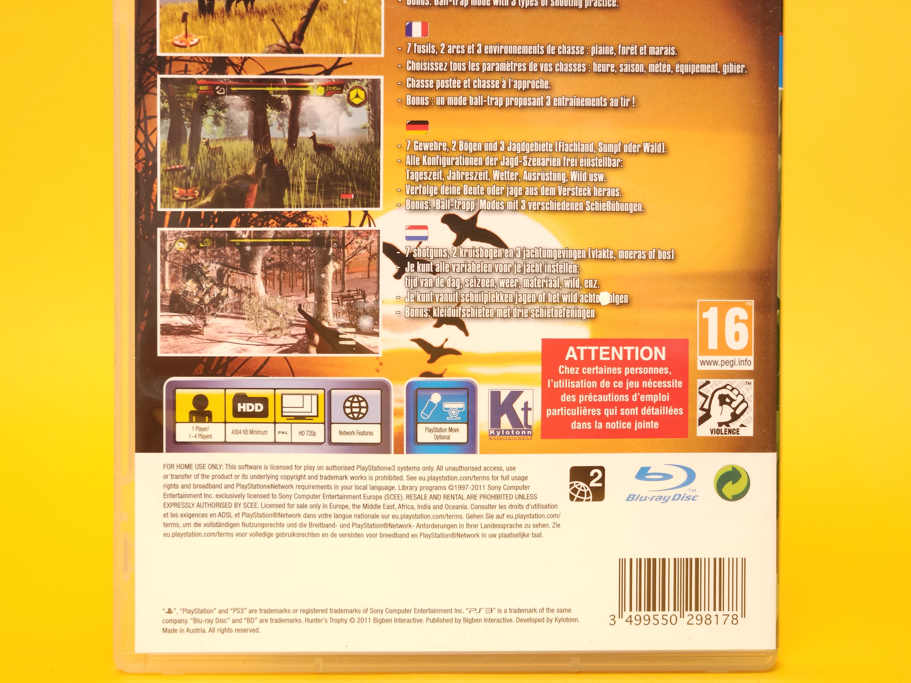 Hunter's Trophy – 2011 PlayStation 3