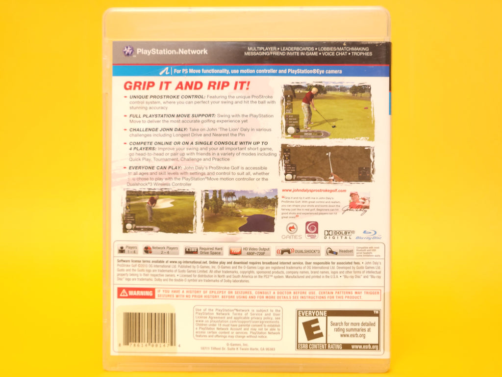 John Daly's ProStroke Golf – 2010 PlayStation 3