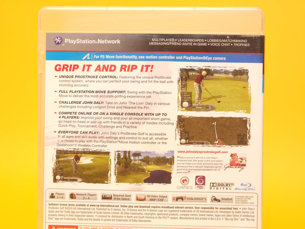 John Daly's ProStroke Golf – 2010 PlayStation 3